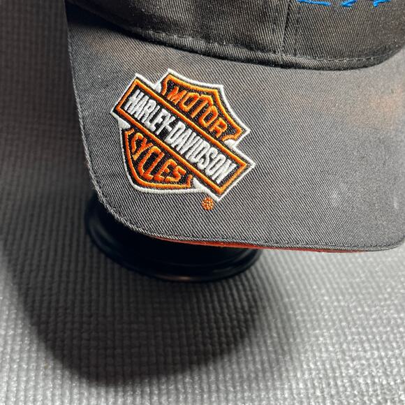 Harley Davidson Baseball Cap Mens One Size Black Embroidered Gainesville Florida - Picture 2 of 9